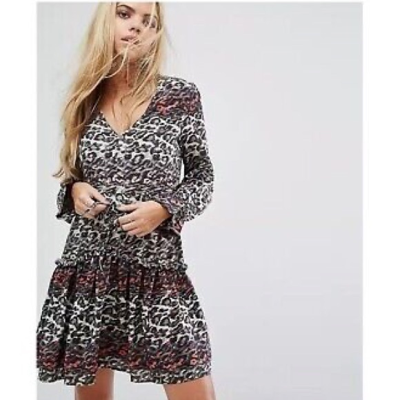 All Saints | Alia Juba Leopard Print Dress - Picture 1 of 16